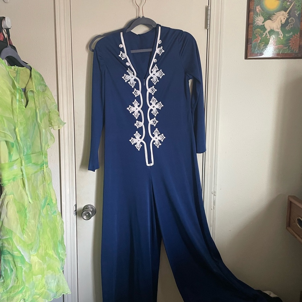 Vintage zip up jumpsuit